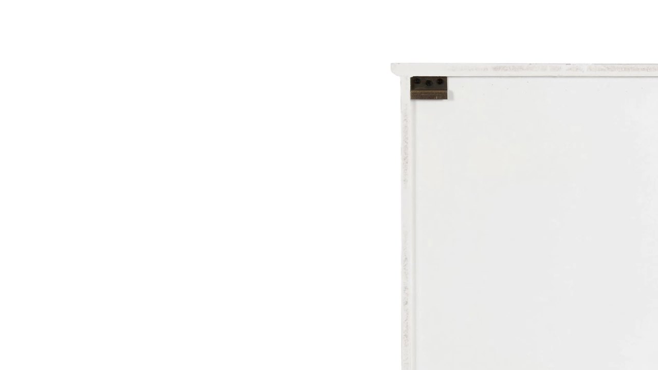 thumbnail video image 2 of Kate and Laurel Hutchins Farmhouse Tall Wooden Wall Cabinet, 24 x 7 x 28, Rustic Brown and White, Vintage Cabinet with Glass Doors for Use as a Pantry Cabinet or an Over-the-Toilet Storage Cabinet, 2 of 11