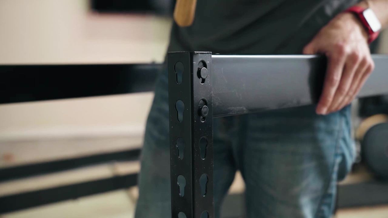 thumbnail video image 2 of Iron Horse 3800 Riveted Steel Shelving, 5-Shelf, 18Dx48Wx72H, Black, 2 of 20