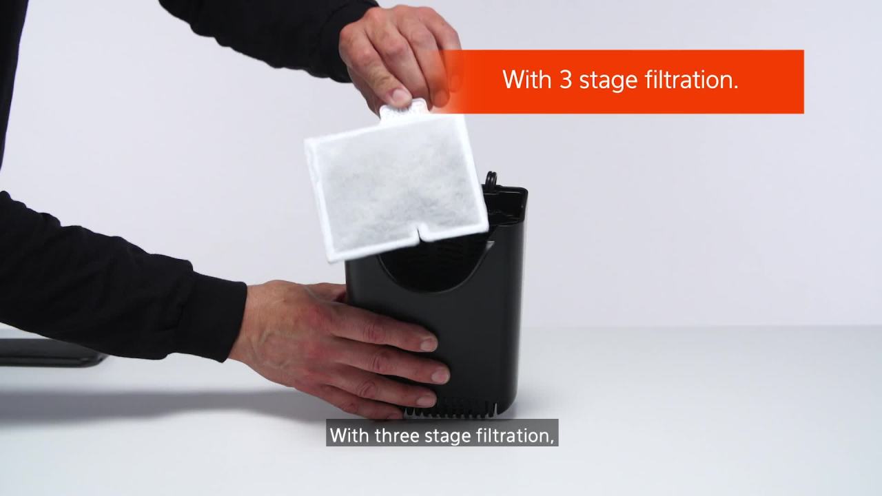 thumbnail video image 2 of Aqueon QuietFlow E Internal Power Filter Small - 10 Gallon, 2 of 10