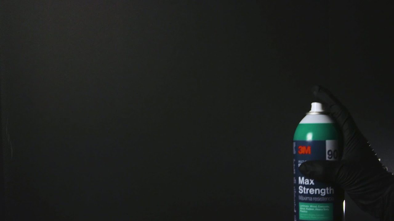 thumbnail video image 2 of 3M Max Strength 90 Contact Adhesive, Heavy Duty Spray Glue, Contact Cement, Wall Repair, 12.6 oz, 2 of 11