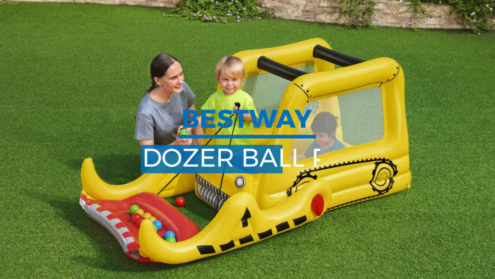 Bestway Dozer Ball Pit Inflatable, Indoor/ Outdoor Use, Includes 25