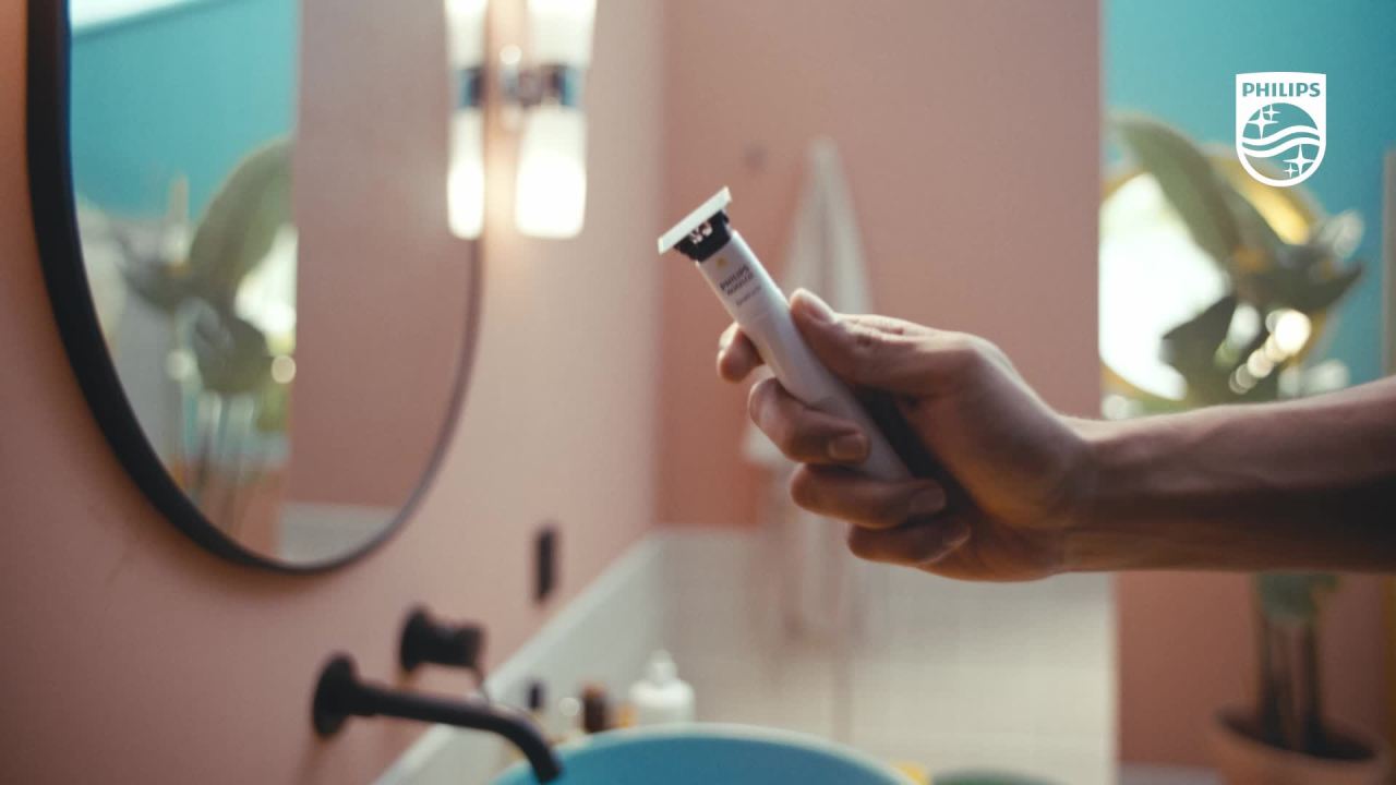 thumbnail video image 2 of Philips Norelco Oneblade Intimate Pubic Groomer, 2 of 11