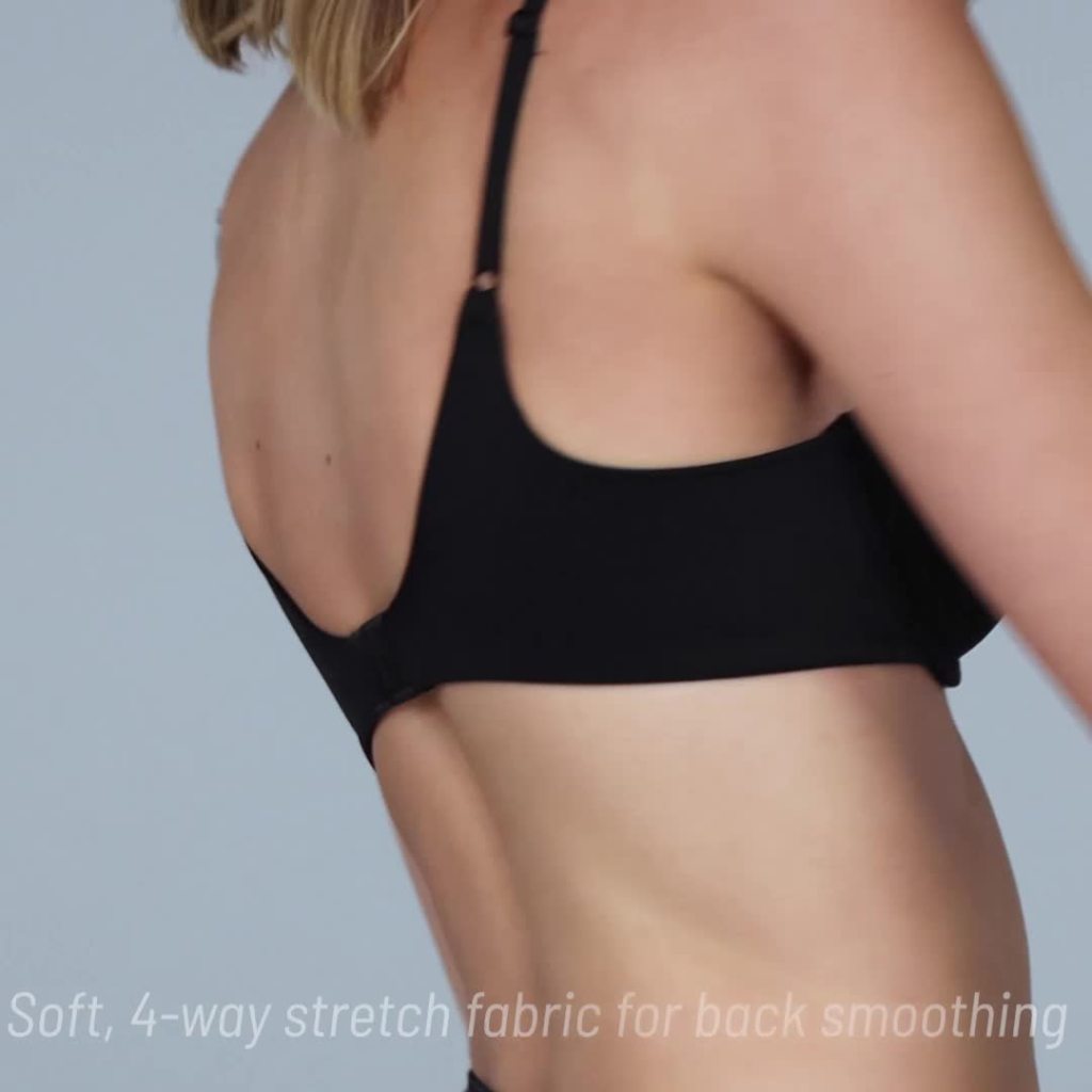 thumbnail video image 2 of Vanity Fair Womens Beauty Back Lift T-Shirt Bra Style-78349, 2 of 3