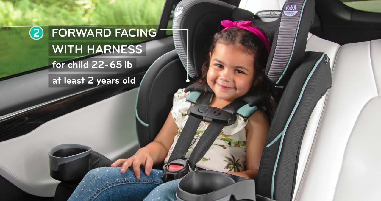 thumbnail video image 2 of Evenflo EveryFit 4-In-1 Convertible Car Seat (Augusta Pink), 2 of 29