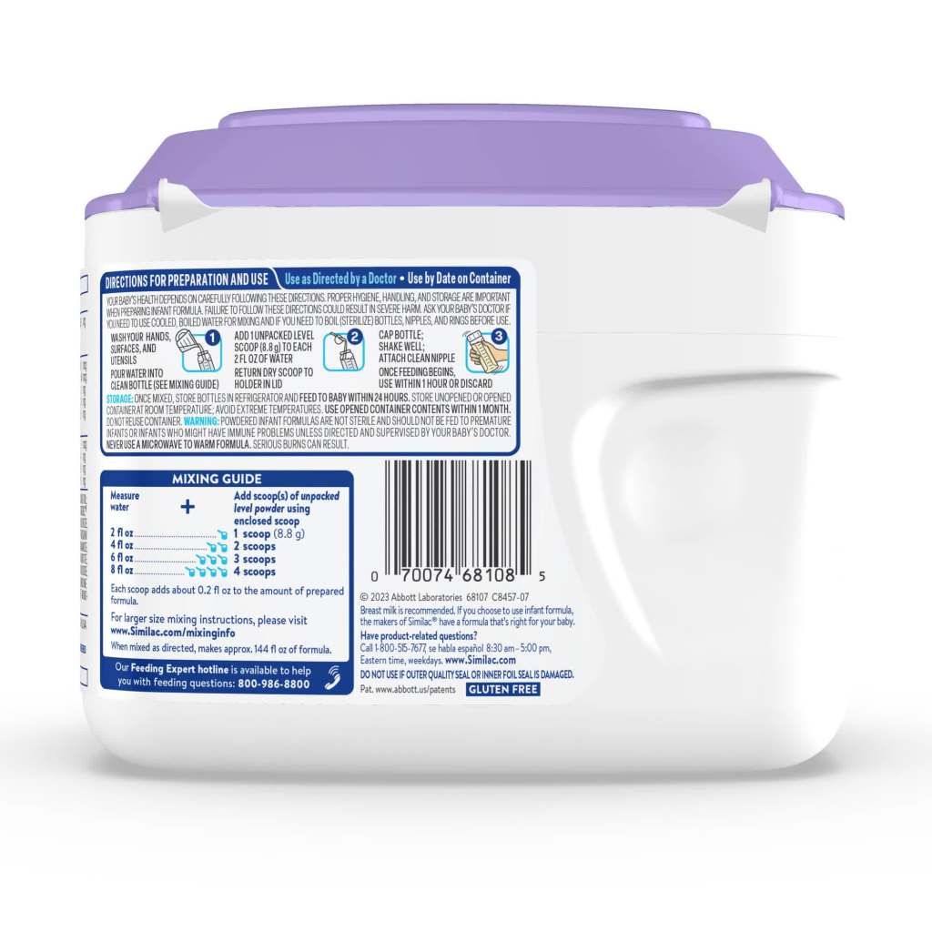 thumbnail video image 2 of Similac Pro-Total Comfort Powder Baby Formula, 20.1-oz Tub, Pack of 4, 2 of 19