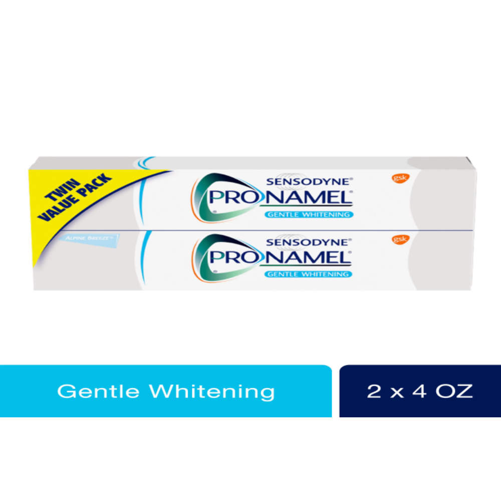 Sensodyne Pronamel Gentle Whitening Sensitive Toothpaste, Alpine Breeze, 4 Oz, 2 Pack - image 2 of 11
