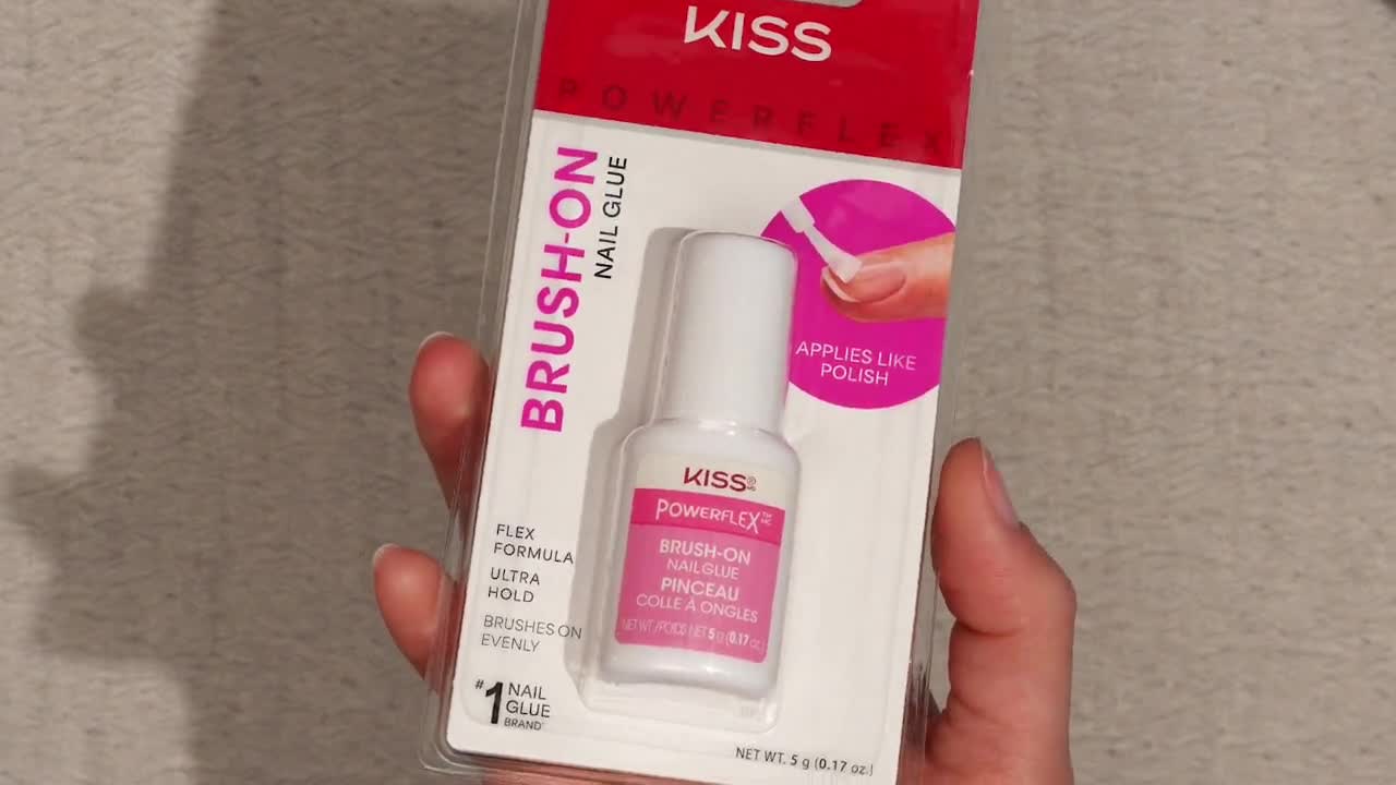 thumbnail video image 2 of Kiss PowerFlex Precision Ultra Hold Press On Nail Glue, 3g (0.1 oz.), 2 of 10