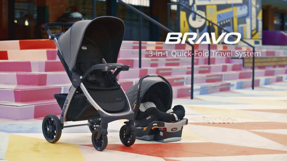 Chicco Bravo Trio Travel System Stroller with KeyFit 30 Infant Car Seat