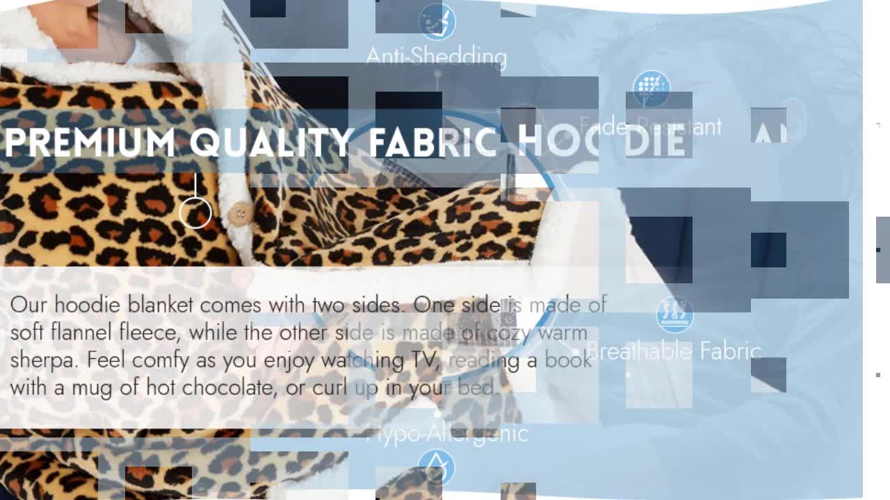 thumbnail video image 2 of Cozy Tyme Meadow Throw with Hoodie Crocodile - Extra Soft 50"x70", 2 of 11