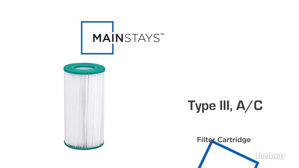 Mainstays Type III, A/C Pools Filter Cartridge for AboveGround Pool, 2
