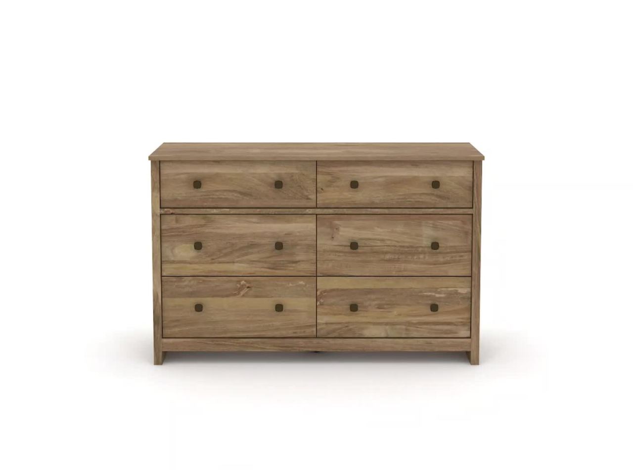 thumbnail video image 2 of Sauder River Ranch 6-Drawer Bedroom Dresser, Sindoori Mango Finish, 2 of 11