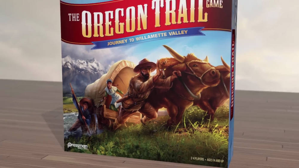 Pressman The Oregon Trail Journey to Willamette Valley Board Game