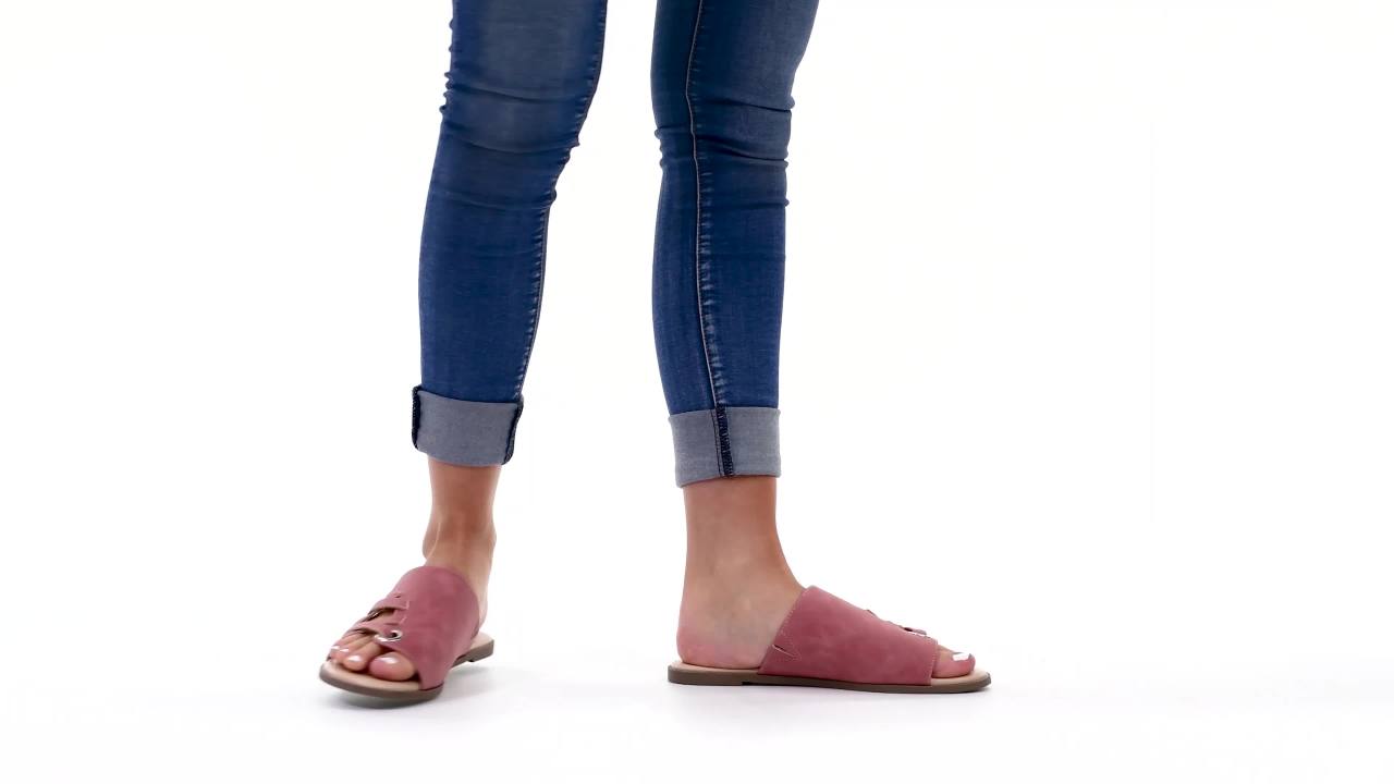 thumbnail video image 2 of Brinley Co. Womens Grommet Strappy Sandal, 2 of 7