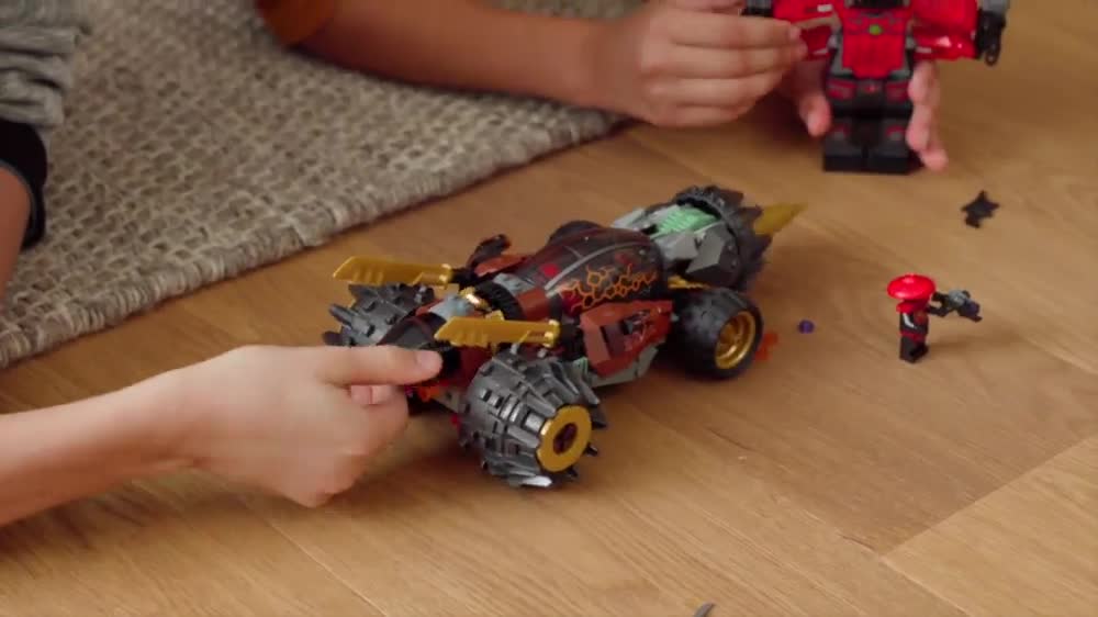 thumbnail video image 2 of LEGO Ninjago Cole's Earth Driller Ninja Toy Set 70669, 2 of 8
