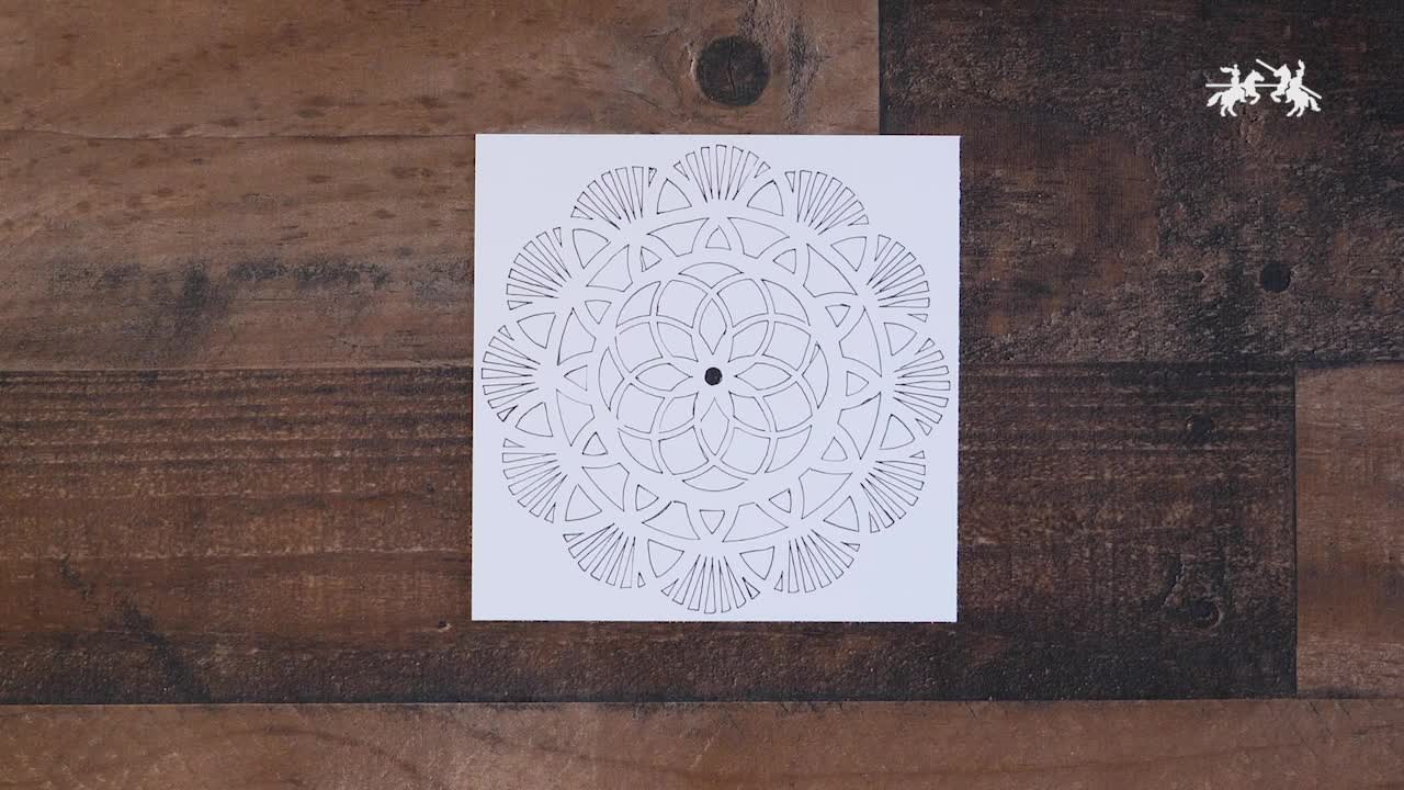thumbnail video image 2 of Faber-Castell Mixed Media Stencils - Paper Mandala Pattern, Beginner Craft, 2 of 13