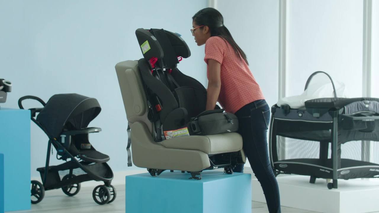 thumbnail video image 2 of Graco Tranzitions 3-in-1 Harness Booster Car Seat, Eloise, Pink, 2 of 8