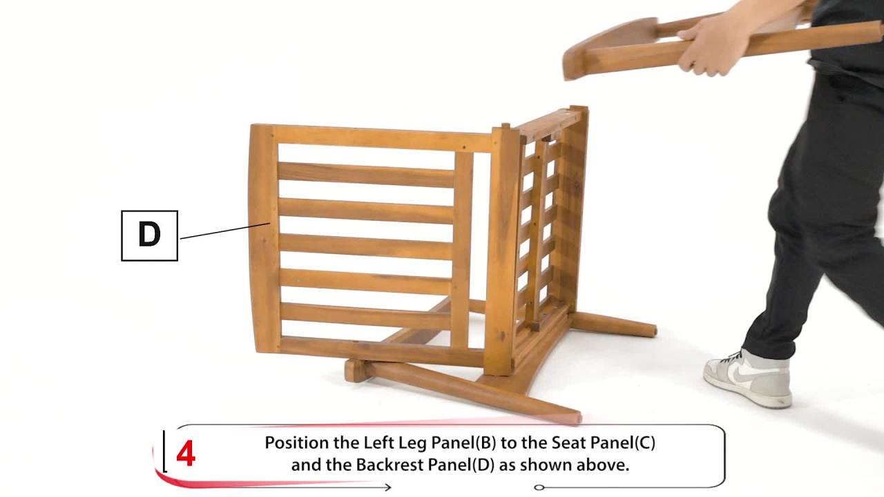 thumbnail video image 2 of Noble House Willowbrook Acacia Wood Outdoor Club Chair in Teak/Beige (Set of 2), 2 of 9