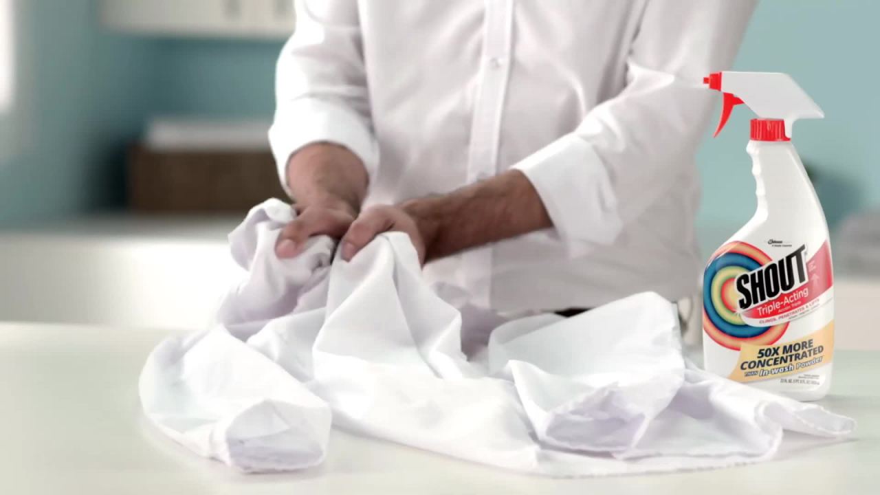 thumbnail video image 2 of Shout Triple-Acting Refill, Laundry Stain Remover, 60 fl oz, 2 of 14