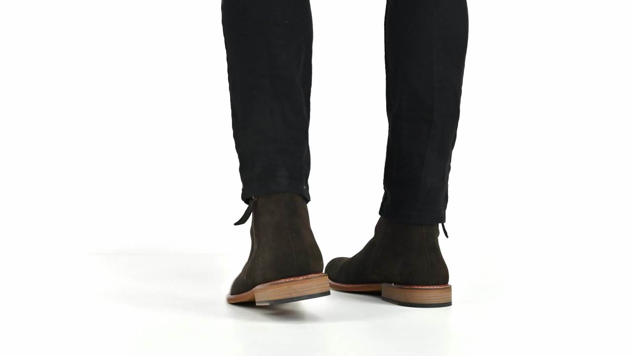 thumbnail video image 2 of Thomas & Vine Rami Plain Toe Zip Boot, 2 of 10