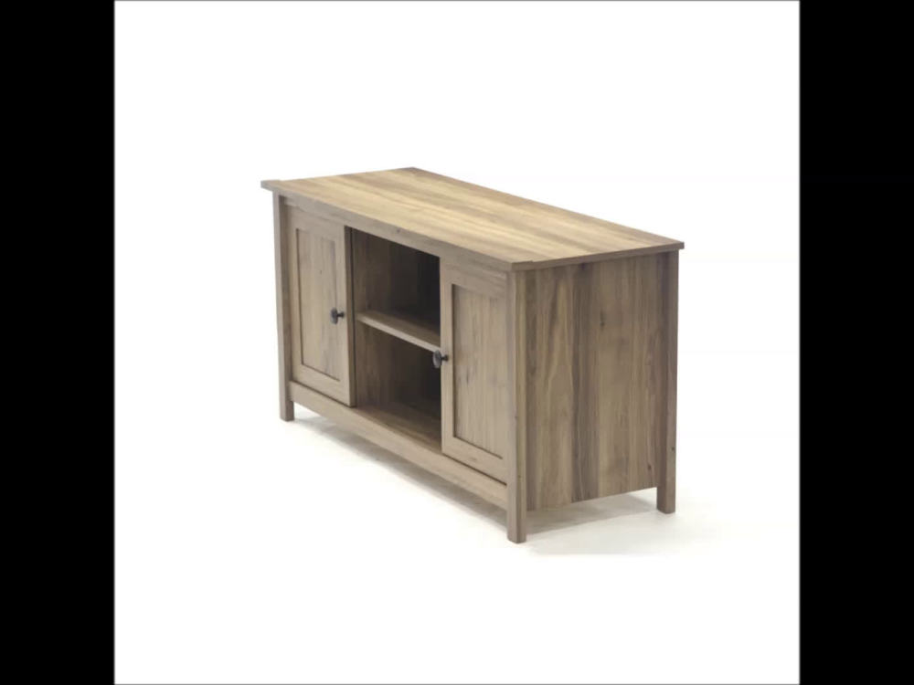 Sauder County Line TV Stand for TVs up to 47", Salt Oak Finish