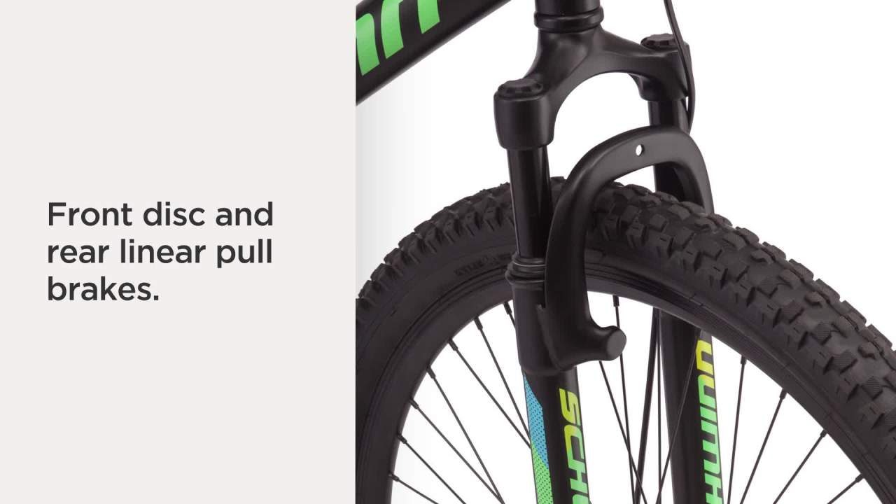 thumbnail video image 2 of Schwinn 29-in. Knowles Mens Mountain Bike, Black, 21 Speeds, 2 of 9