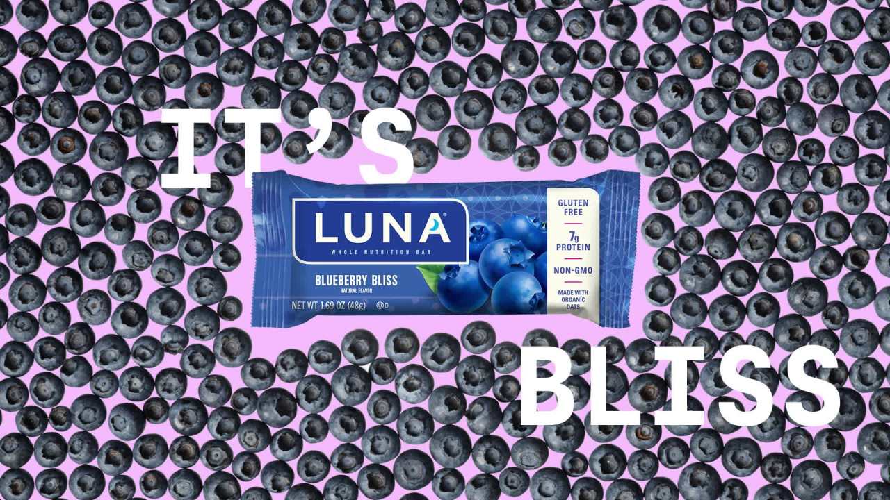 thumbnail video image 2 of LUNA Minis - LemonZest Flavor - Snack-Size Bars - Gluten-Free - Non-GMO - 90 Calories - 3-4g Protein - Made with Organic Oats - Low Glycemic - Whole Nutrition Bars - 0.81 oz. (10 Count), 2 of 10