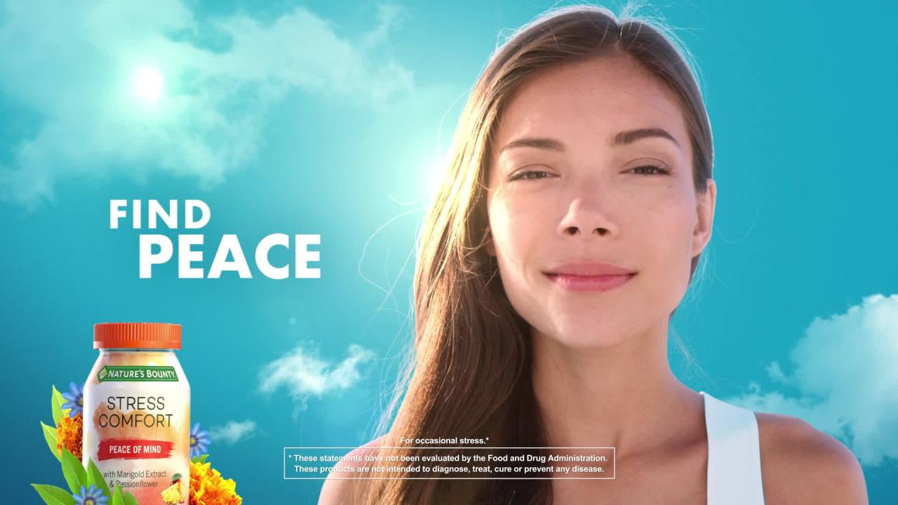 thumbnail video image 2 of Nature's Bounty Stress Comfort Peace of Mind, Stress Relief Gummies, Mango Pineapple Flavor, 42 Count, 2 of 11