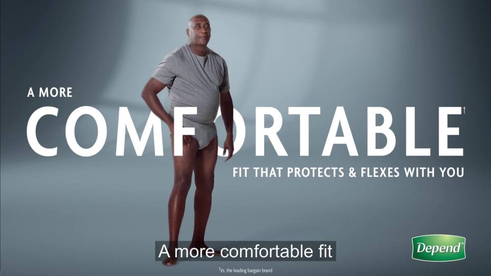 Depend Night Defense Men's Overnight Adult Incontinence Underwear, XL, 12ct