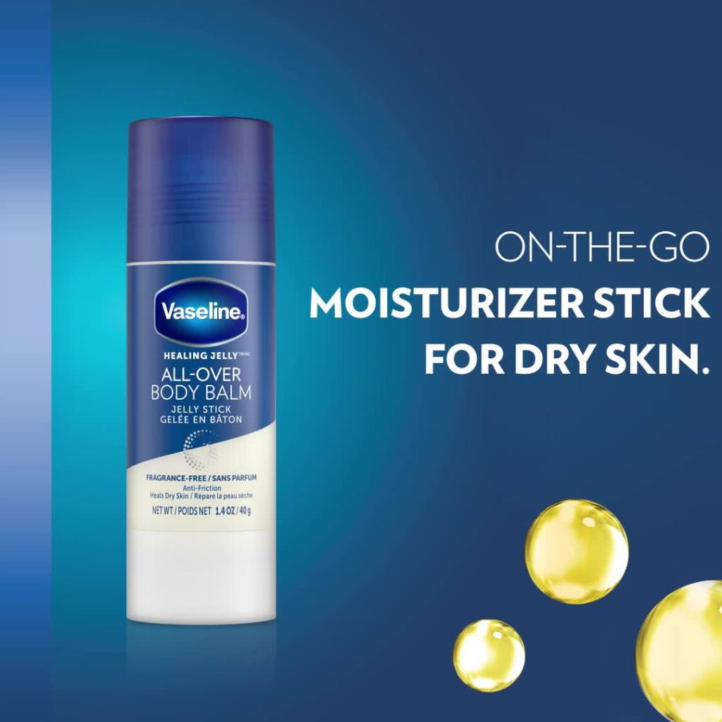 thumbnail video image 3 of Vaseline Body Balm Stick Unscented 1.4 oz, 3 of 9