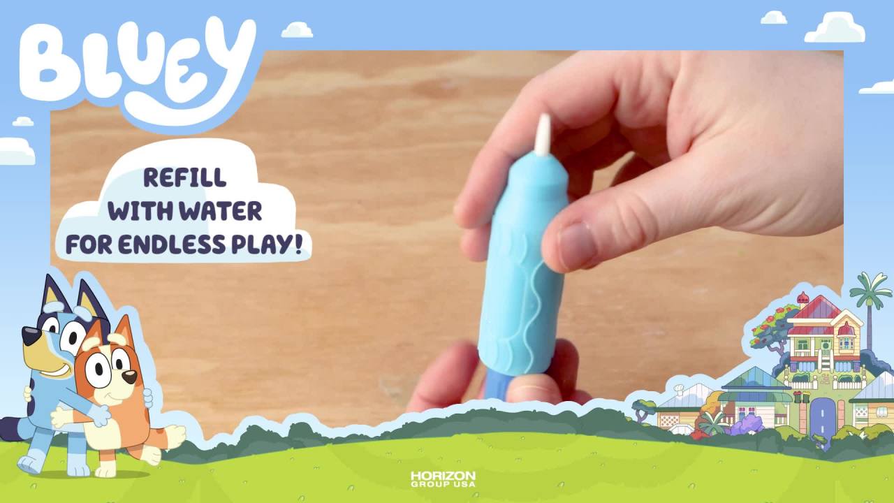 Bluey Mess-Free Coloring Aqua Art Pad, 8 Pages, Preschool Supplies Toy ...