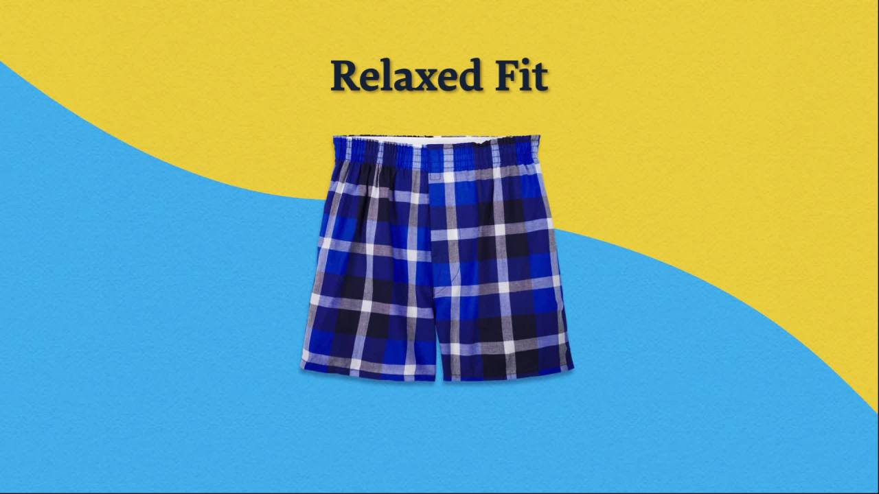thumbnail video image 2 of Fruit of the Loom Boys' Woven Boxers, 7 Pack, Sizes S-XL, 2 of 10