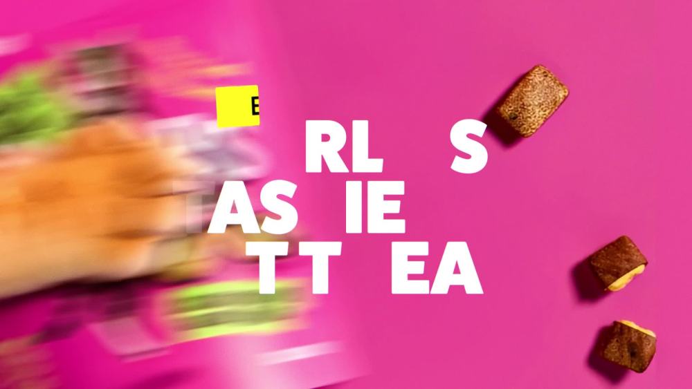 thumbnail video image 2 of (4 pack) BONKERS Bites Catnip & Chick 'N' Cheddar Flavor Crunchy & Soft Treats for Cats, 12oz Bag, 2 of 16