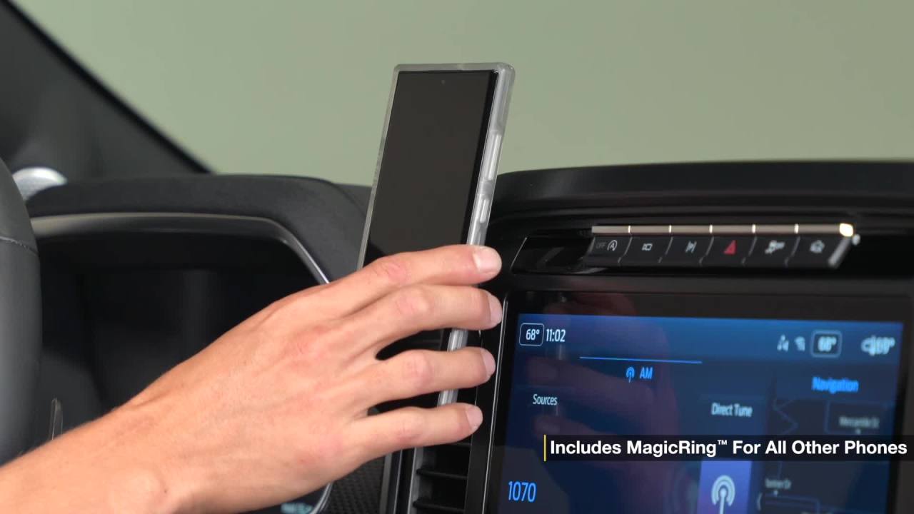 thumbnail video image 2 of Scosche MEMSVBK-SP Elite2 Magnetic Phone Vent Mount MagSafe Comp W/ iPhone 12 & Up Black, 2 of 9