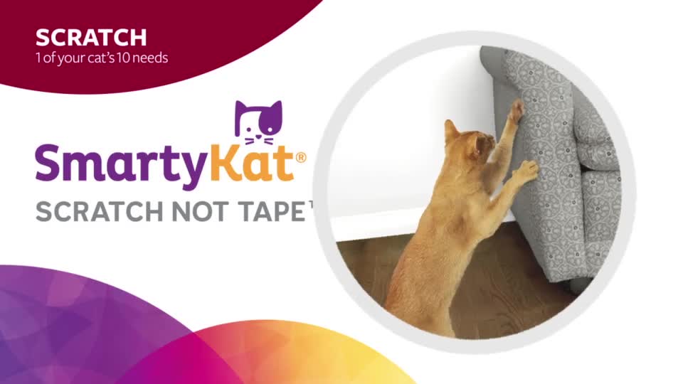 SmartyKat Scratch Not Tape, AntiScratch Cat Training Tape & Scratch