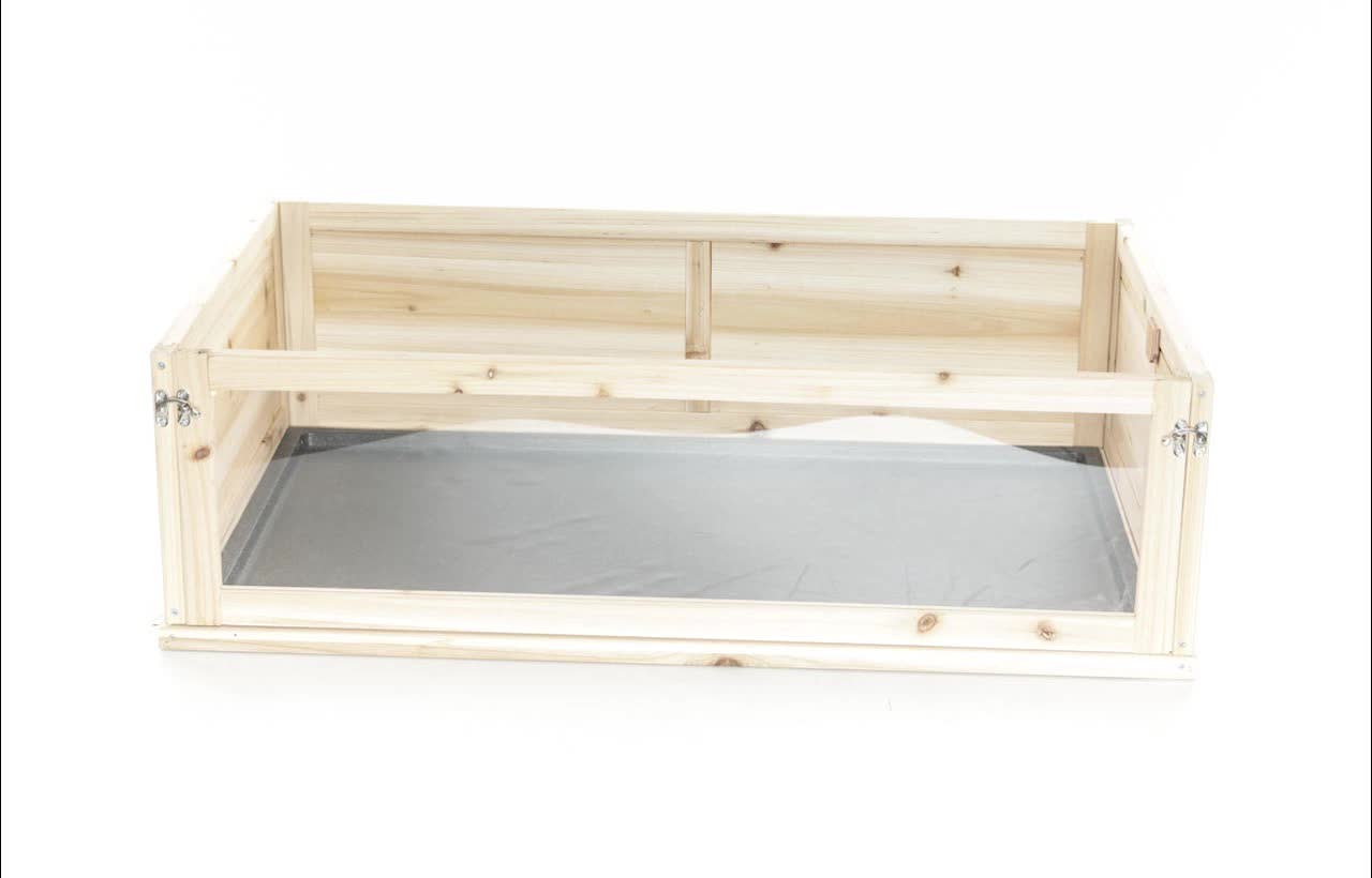 thumbnail video image 2 of TRIXIE Small Animal Indoor Wooden Playpen with a View, Turtles, Guinea Pigs, Hamsters, 2 of 8