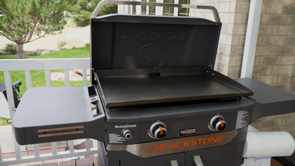 Blackstone ProSeries 2-Burner 28" Propane Griddle With Cabinet And Hood ...