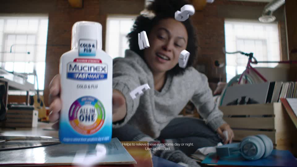 thumbnail video image 2 of Mucinex Fast-Max Cold and Flu Medicine, Chest Congestion, Cough, Sore Throat, Nasal Decongestant, 6 fl oz, 2 of 15