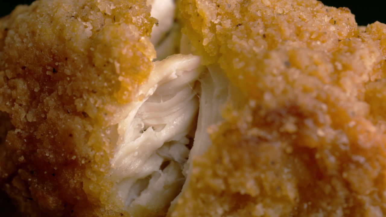 thumbnail video image 2 of DEVOUR Buffalo Style Chicken Mac & Cheese with Buffalo Cheddar Cheese Sauce & Blue Cheese Frozen Meal, 12 oz Box, 2 of 14