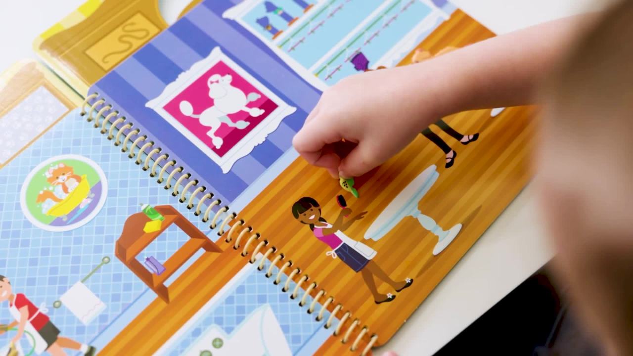 thumbnail video image 2 of Melissa & Doug Pet Shop Puffy Sticker Set With 115 Reusable Stickers - FSC Certified, 2 of 10