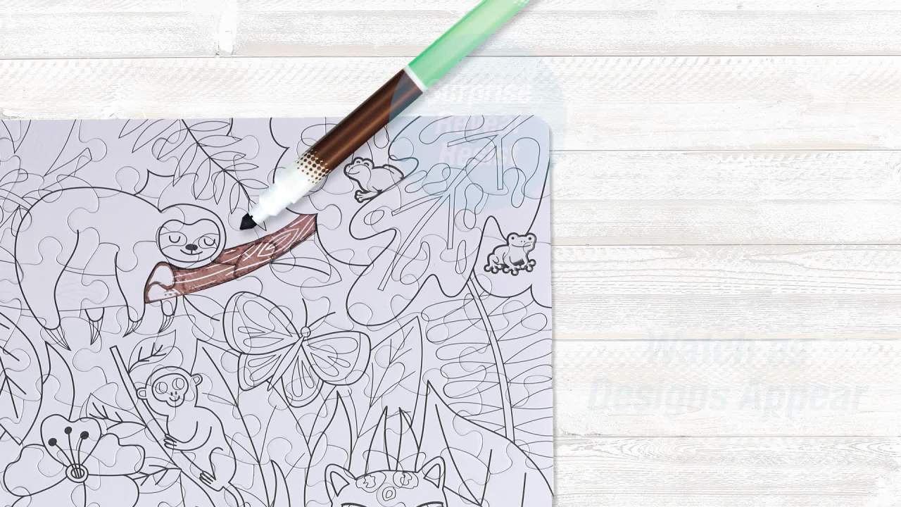 thumbnail video image 2 of Faber-Castell Color by Number Puzzle Jungle Animals, Child, Beginner Craft Activity for Boys and Girls, 2 of 7
