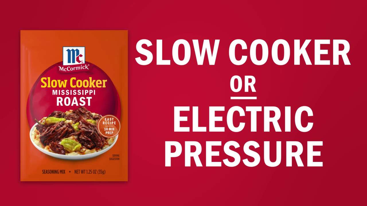 thumbnail video image 2 of McCormick Mississippi Roast Instant Pot Seasoning Mix, 1.25 oz Packet, 2 of 21