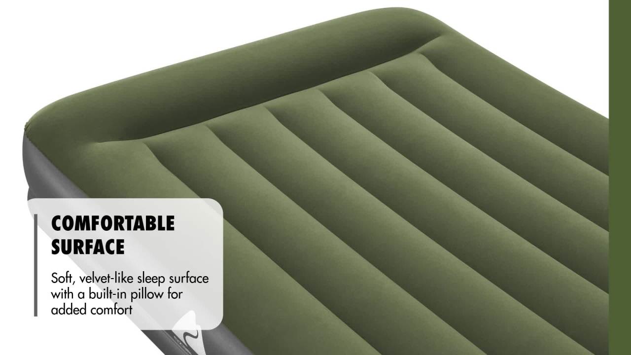 thumbnail video image 2 of Ozark Trail Full Air Mattress, Air Bed with Pump, 14 Inch Inflatable Air Mattress, Blow Up Bed, 2 of 18