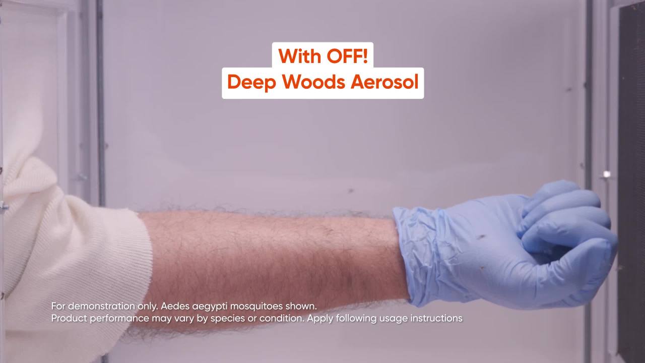 thumbnail video image 2 of OFF! Deep Woods Mosquito Repellent V, up to 8 Hours of Protection from Mosquitoes, 6 oz, 2 of 15