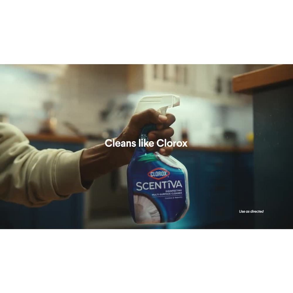 thumbnail video image 2 of Clorox Scentiva Bleach Free Cleaning Wipes, Coconut and Waterlily, 225 Count, 3 Pack, 2 of 10