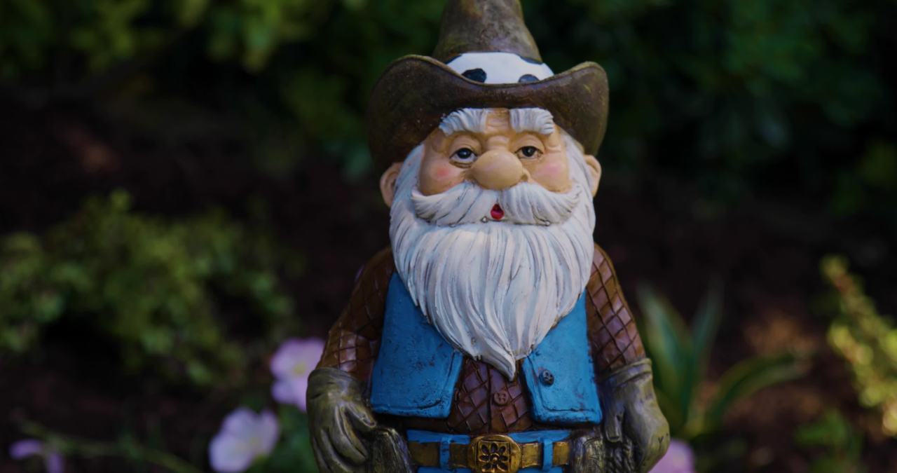 thumbnail video image 2 of Exhart Bronco Billy Cowboy Gnome Garden Statue, 6 by 13.5 inches, Resin, Multicolor, 2 of 7