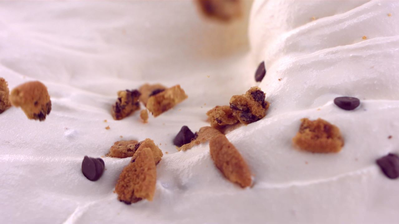 thumbnail video image 2 of Halo Top Chocolate Chip Cookie Dough Light Ice Cream, With a Good Source of Protein, Lower Calorie Frozen Dessert, 16 fl oz Pint, 2 of 9