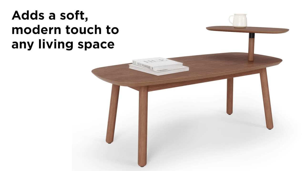 thumbnail video image 2 of Umbra Swivo Wood Coffee Table, 2 of 13