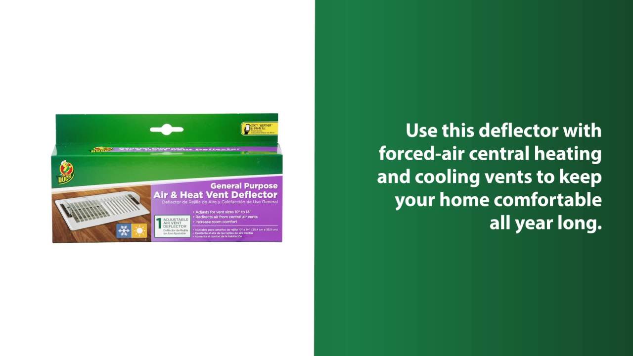 thumbnail video image 2 of Duck Adjustable Clear Curved Plastic Magnetic Air Deflector, 2 of 10