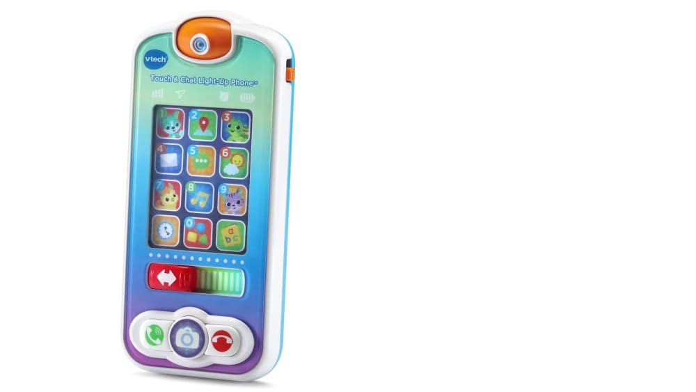thumbnail video image 3 of VTech Baby Touch & Chat Light-Up Phone Baby and Toddler Toys, 3 of 11