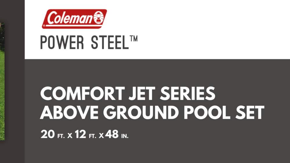 Coleman 20' Power Steel Comfort Jet Oval 48" Deep Metal Frame Above Ground Pool - image 2 of 11